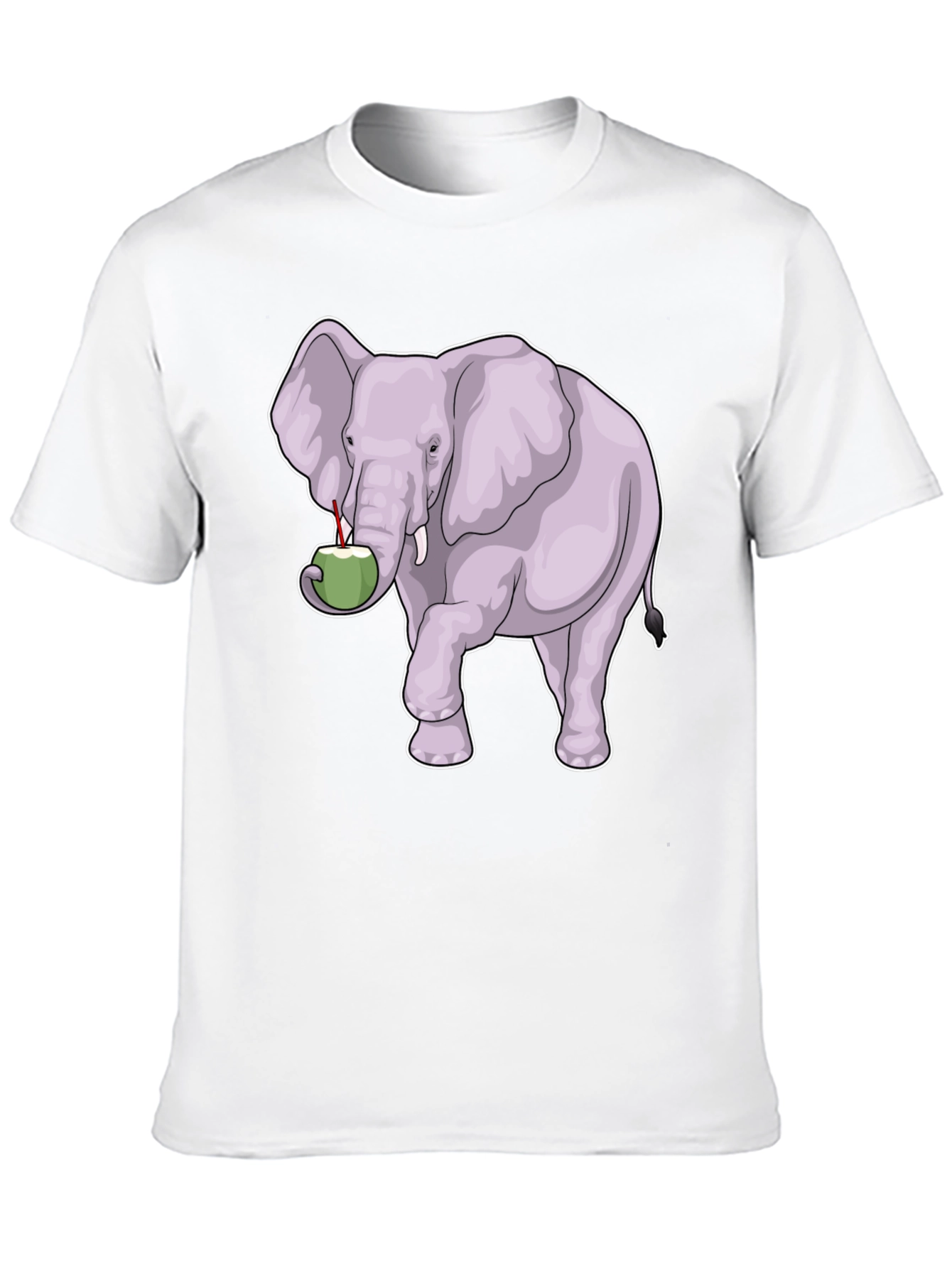 Elephant & Coconut T-Shirt - Unique Graphic Tee