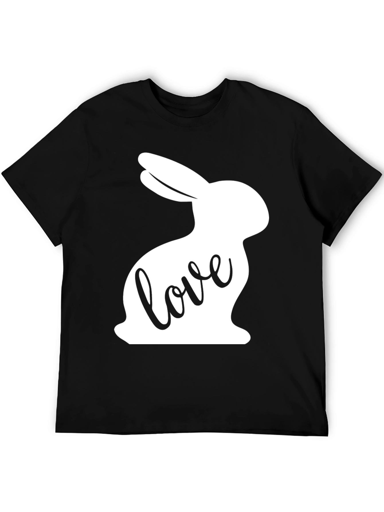 Love Bunny Easter T-Shirt - Black
