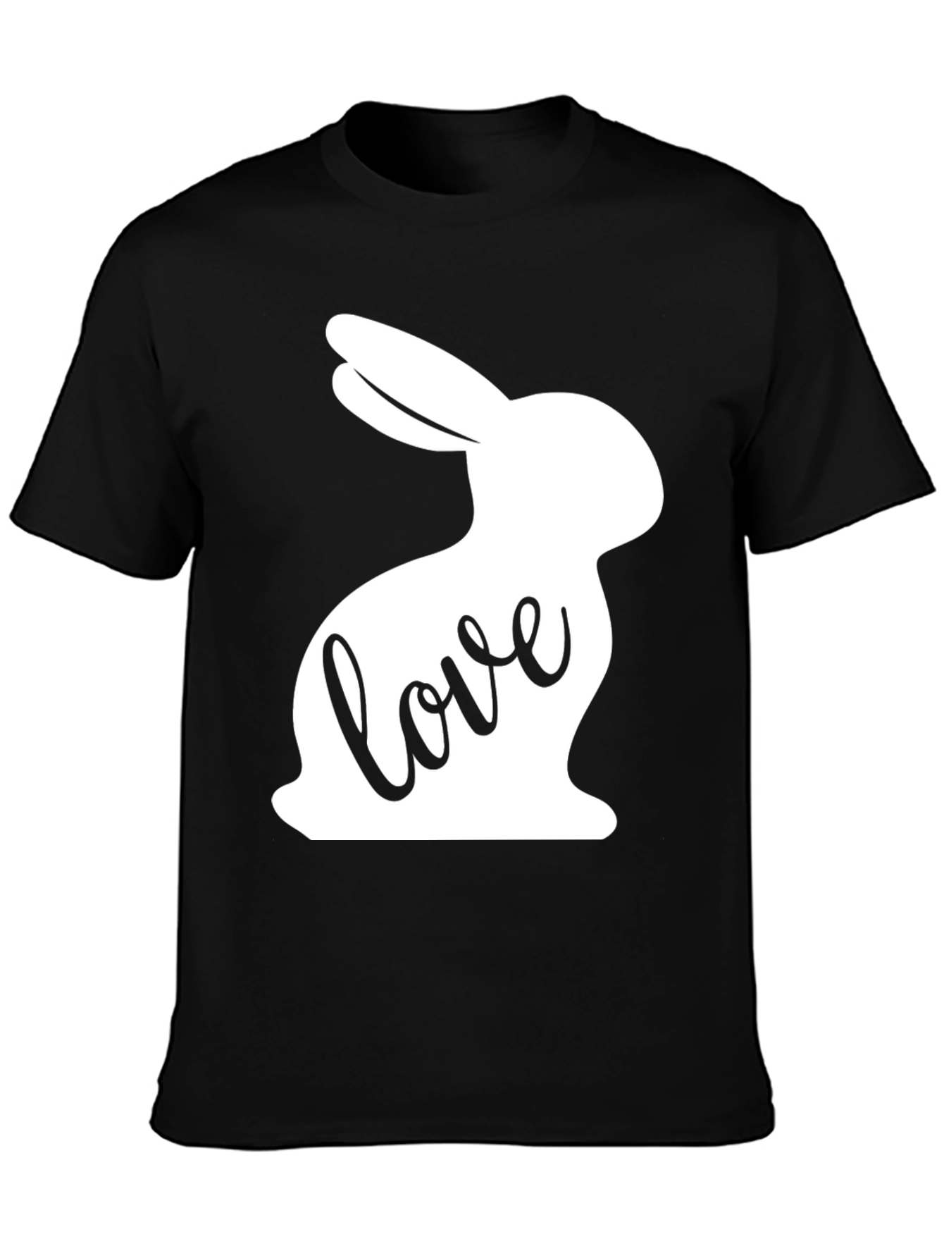 Love Bunny Easter T-Shirt - Black