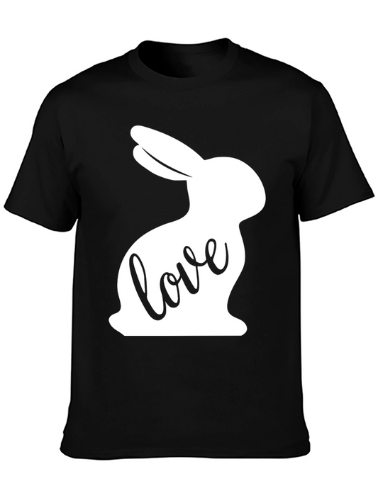 Love Bunny Easter T-Shirt - Black