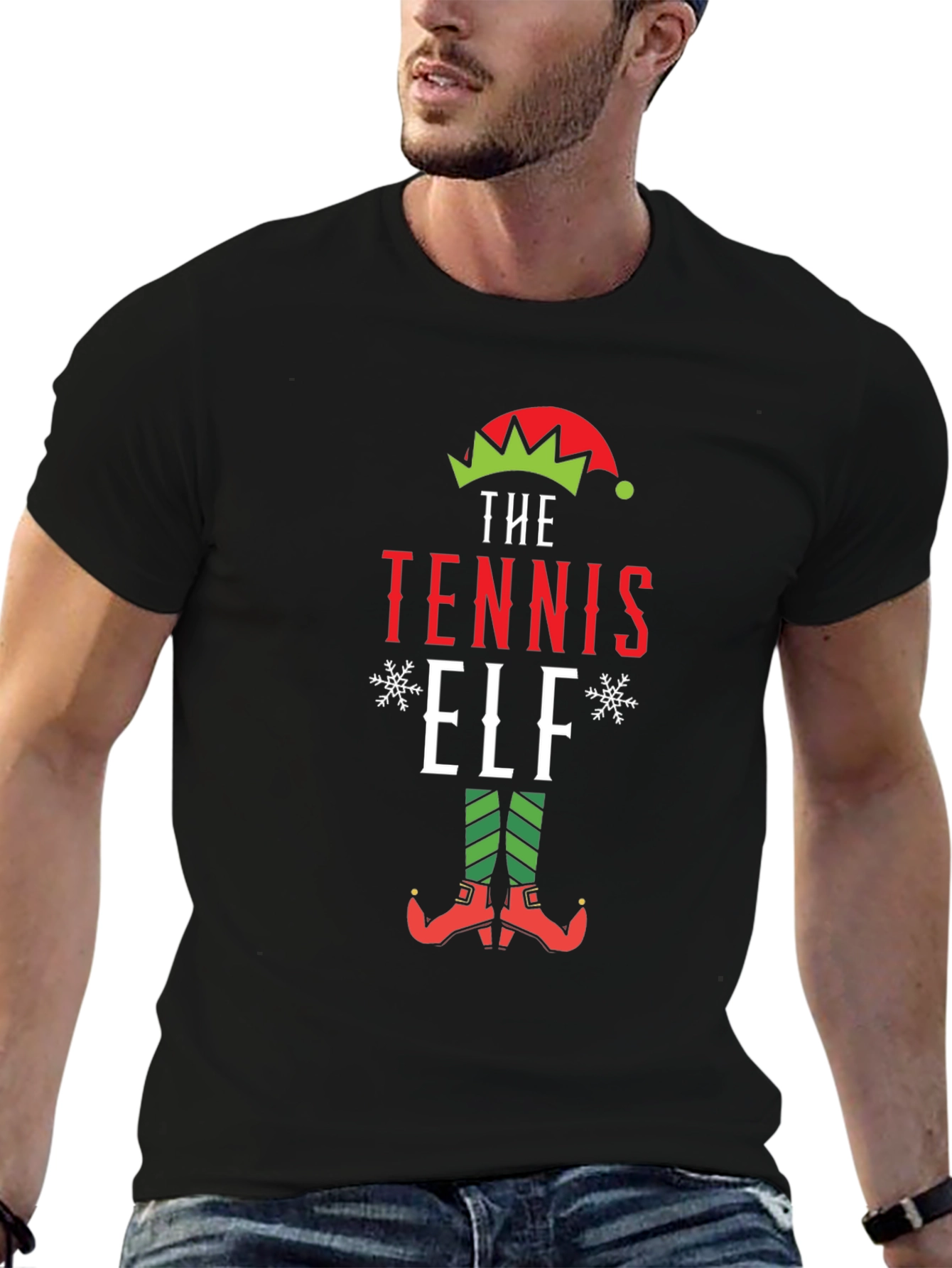 Tennis Elf Holiday T-Shirt