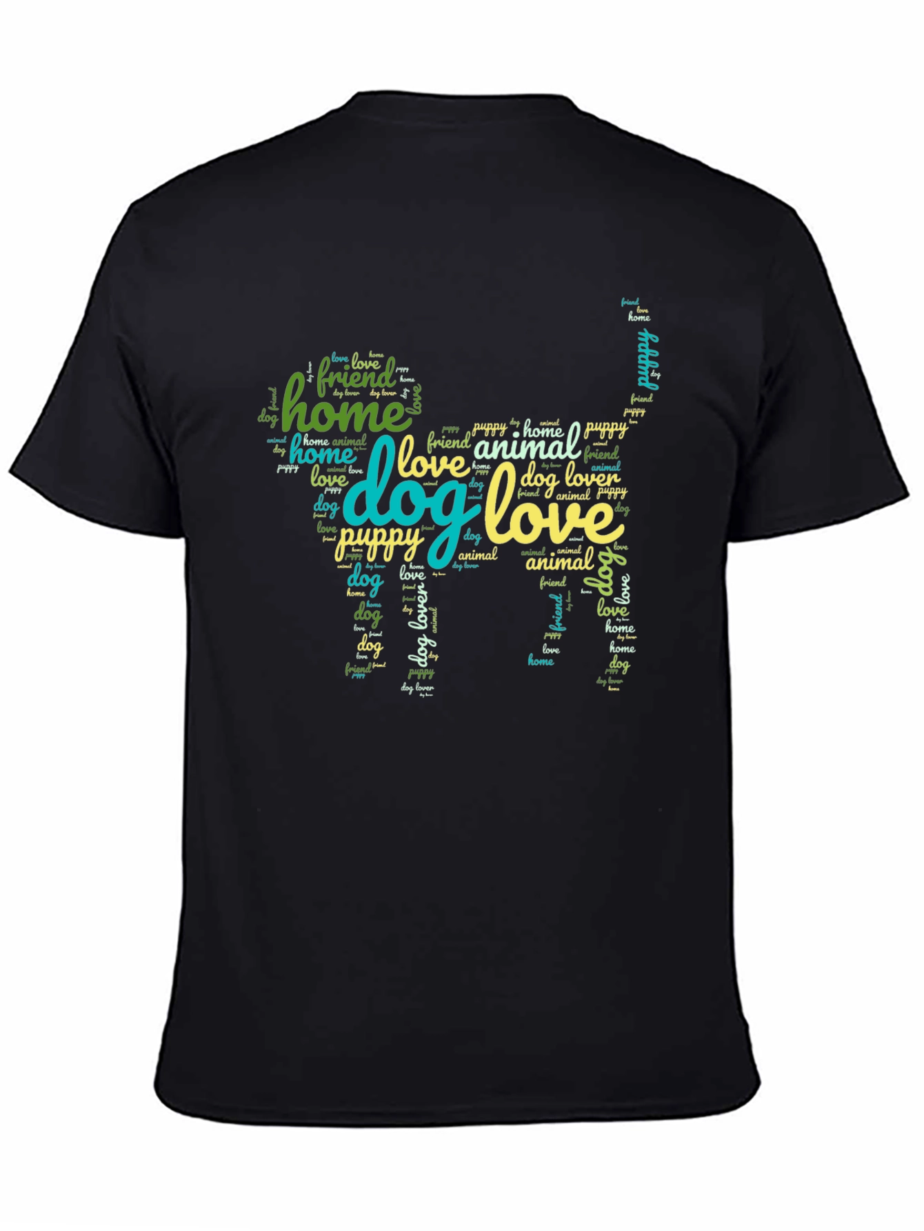 Dog Word Art Graphic T-Shirt
