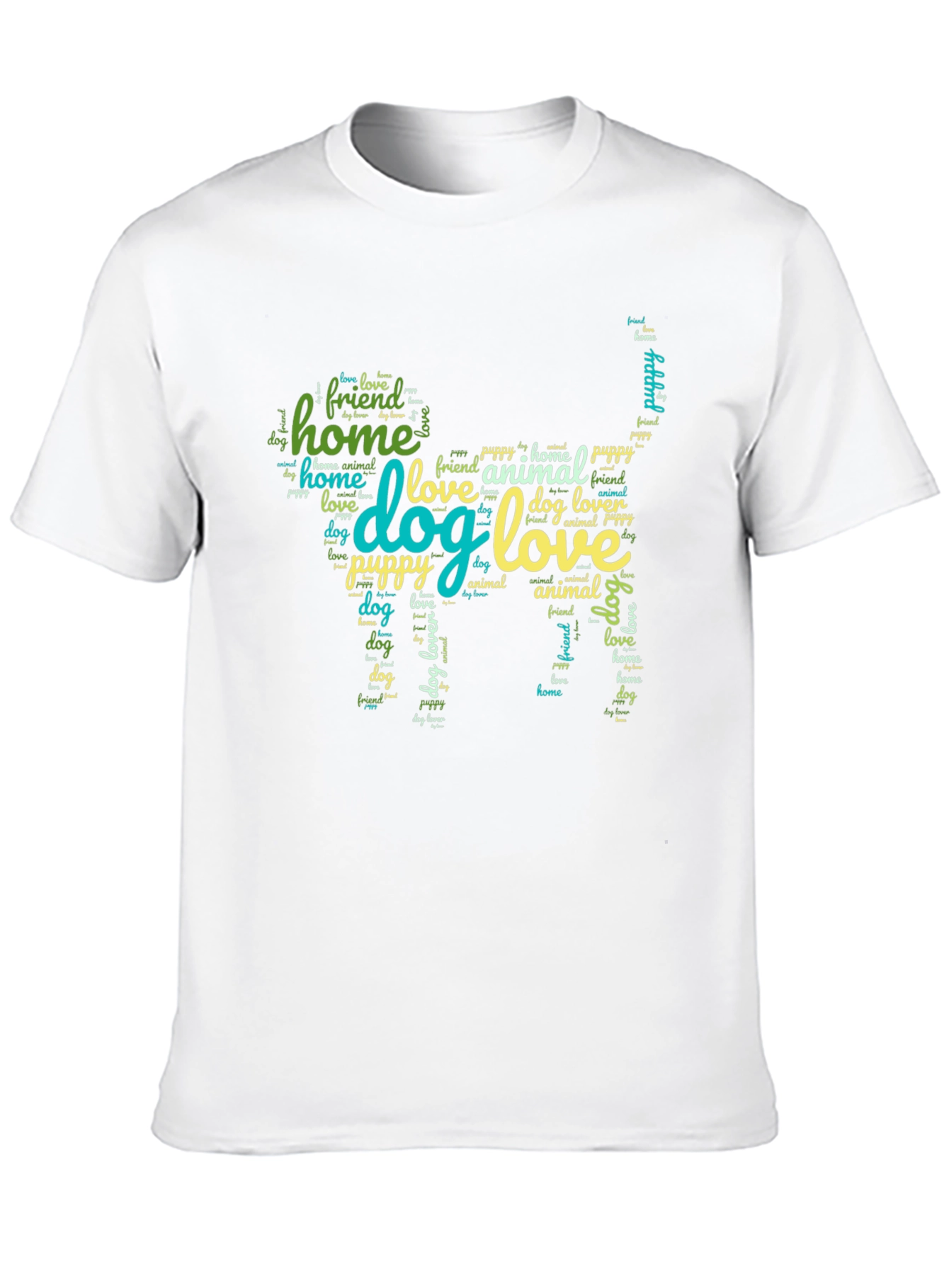 Dog Word Art Graphic T-Shirt