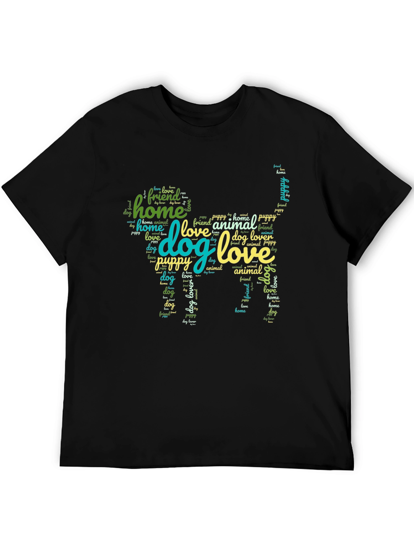 Dog Word Art Graphic T-Shirt