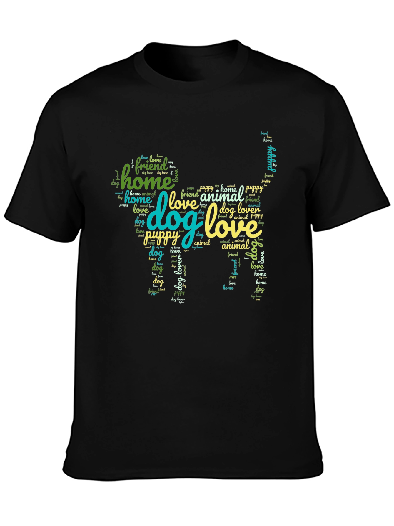Dog Word Art Graphic T-Shirt