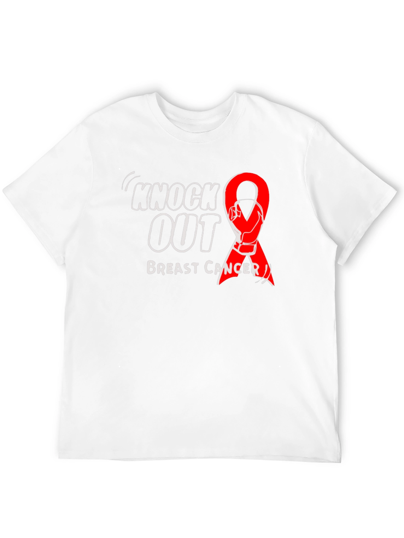 Knock Out Breast Cancer Black T-Shirt