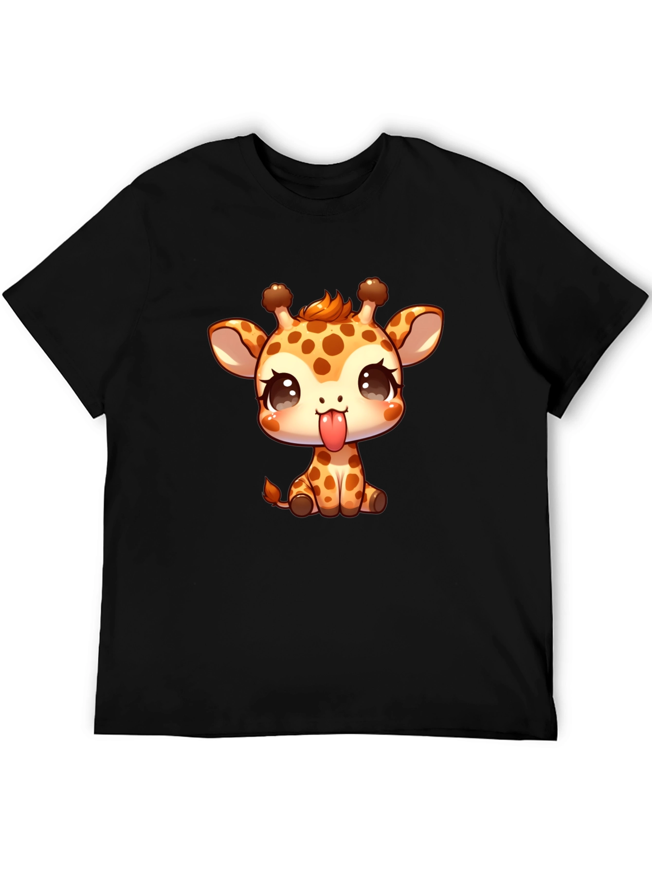Cute Giraffe Cartoon Graphic T-Shirt