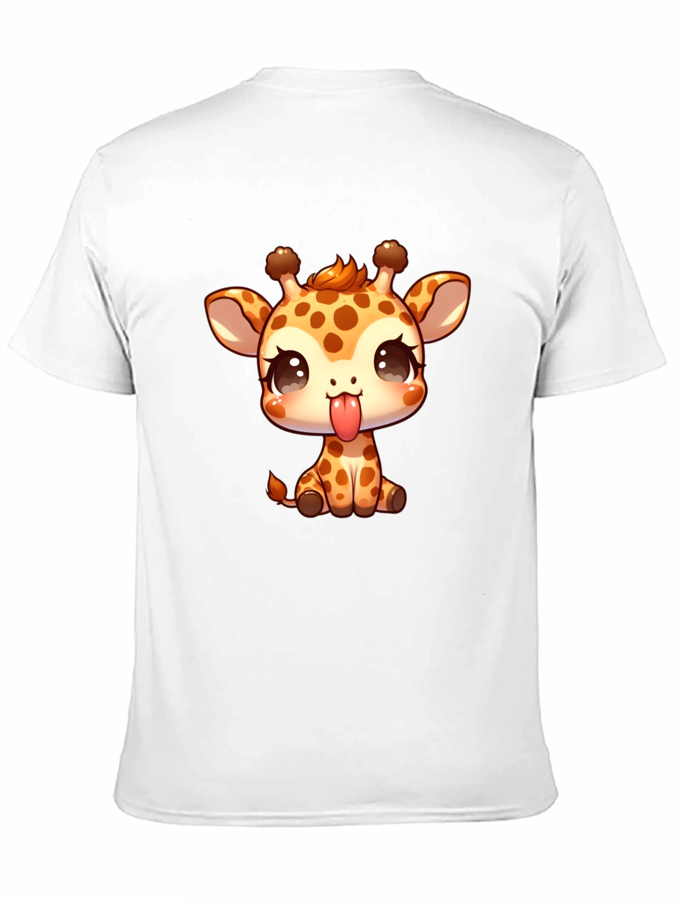Cute Giraffe Cartoon Graphic T-Shirt