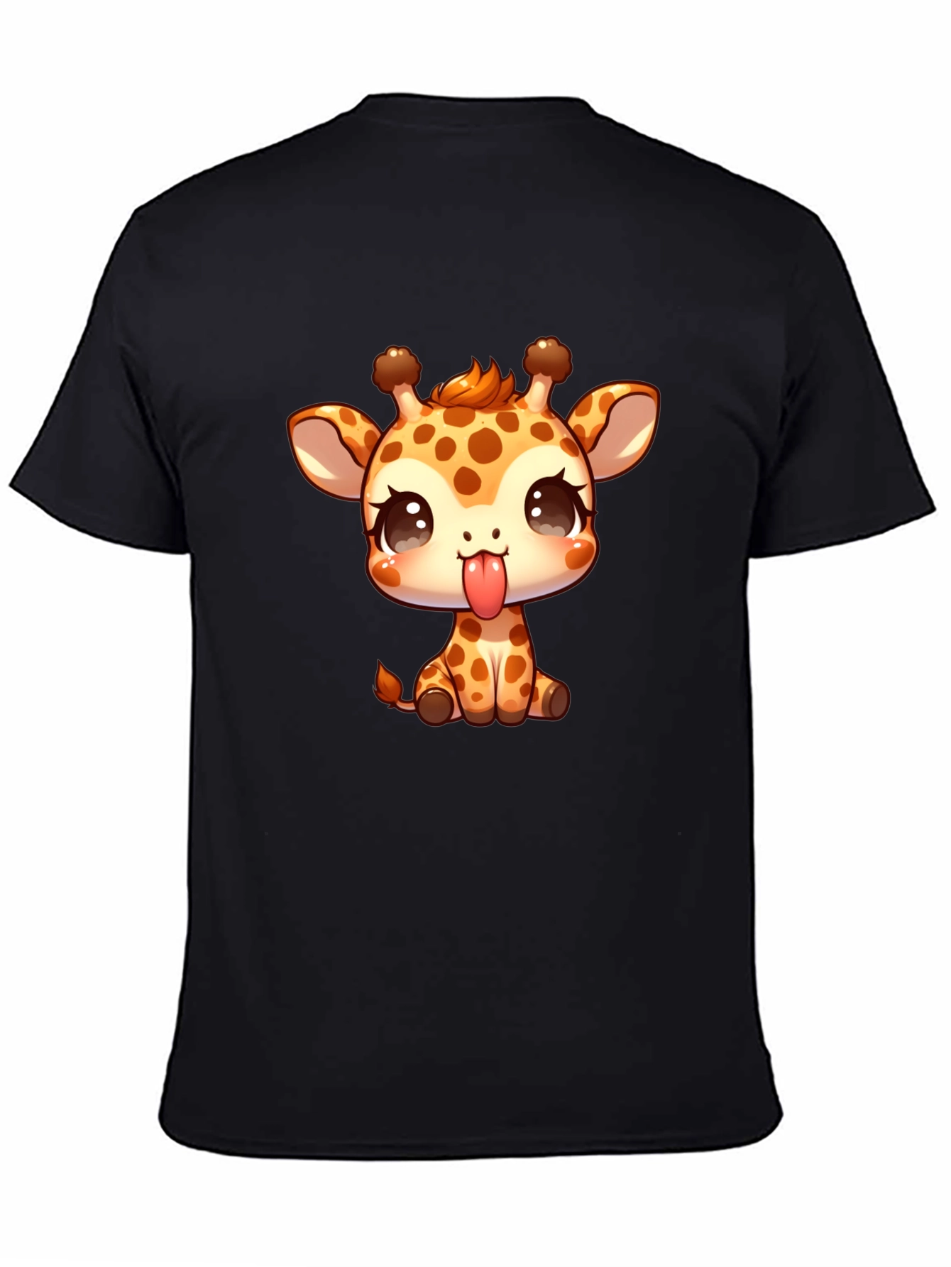Cute Giraffe Cartoon Graphic T-Shirt