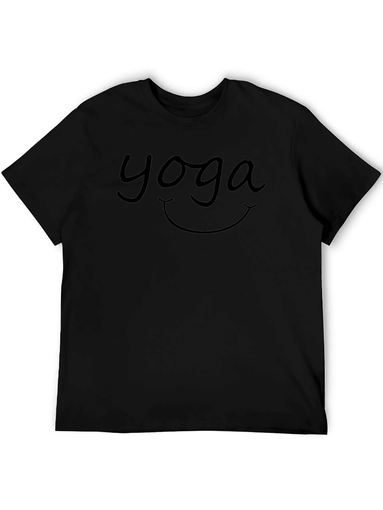 Yoga Smile Black T-Shirt