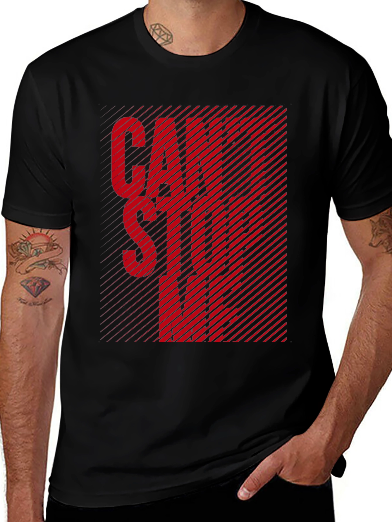 Bold Graphic Tee - Cant Stop Me Design