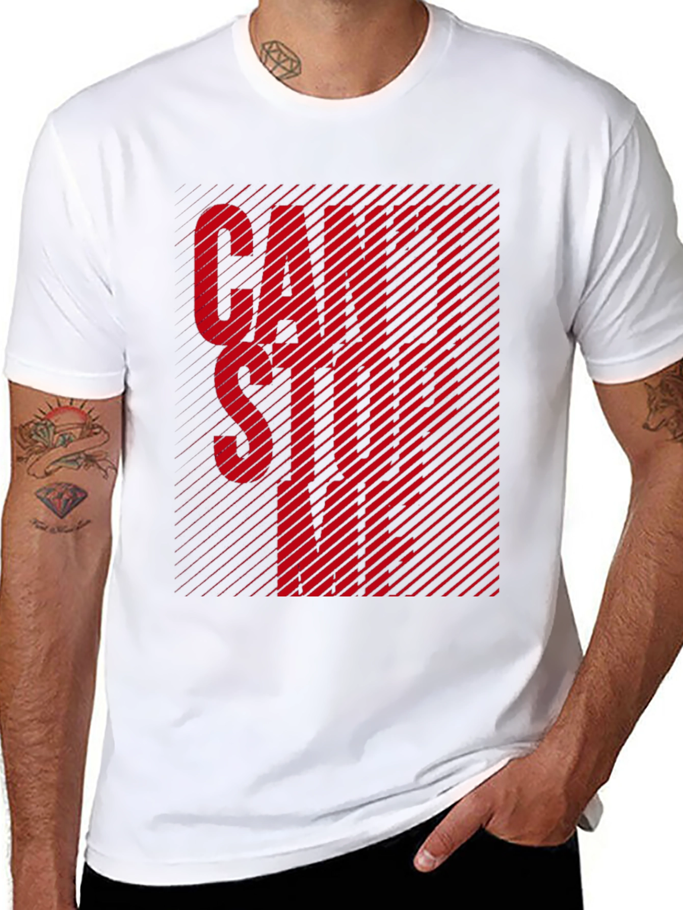 Bold Graphic Tee - Cant Stop Me Design