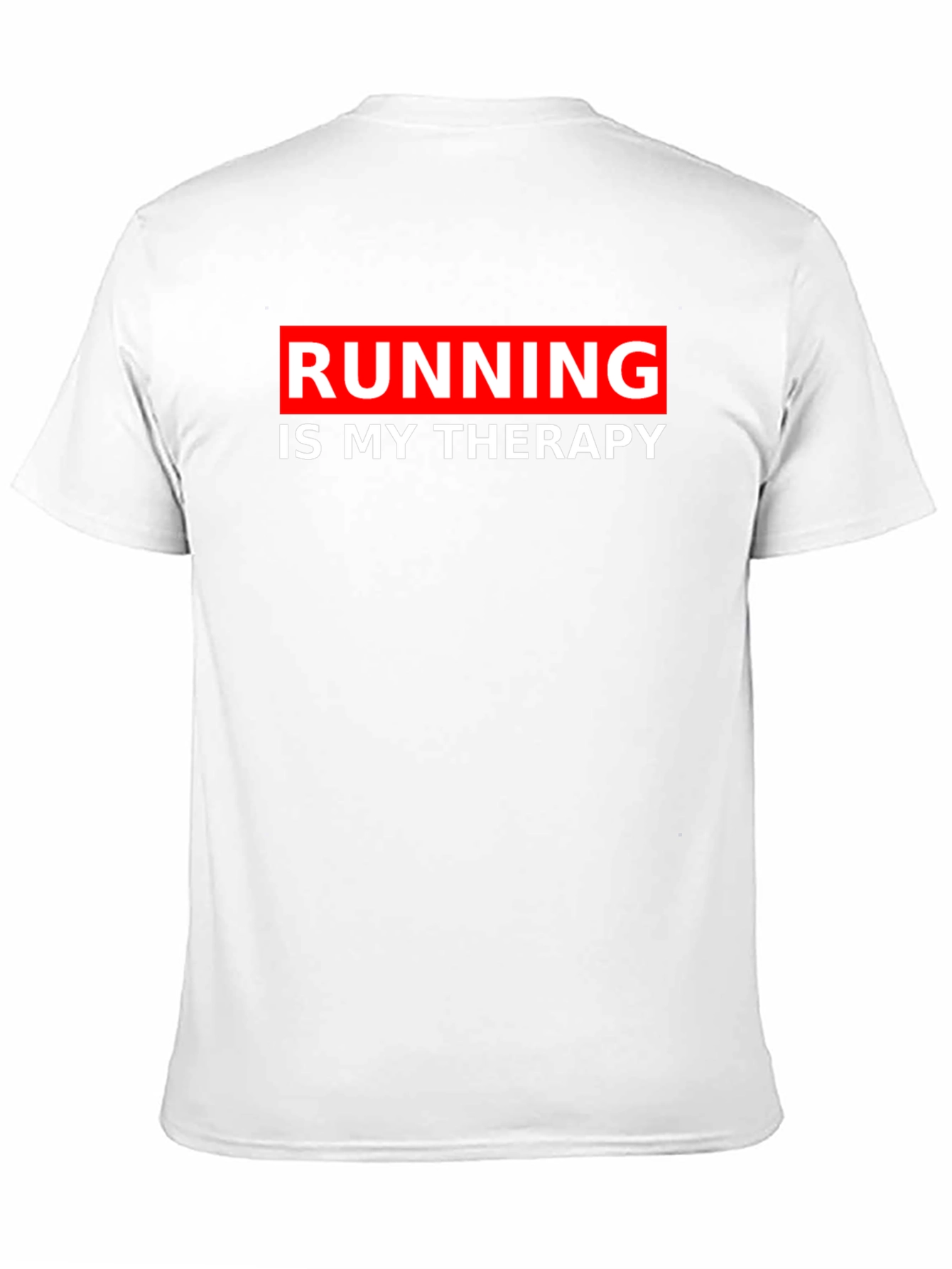 Running is my Therapy - Black Graphic Tee