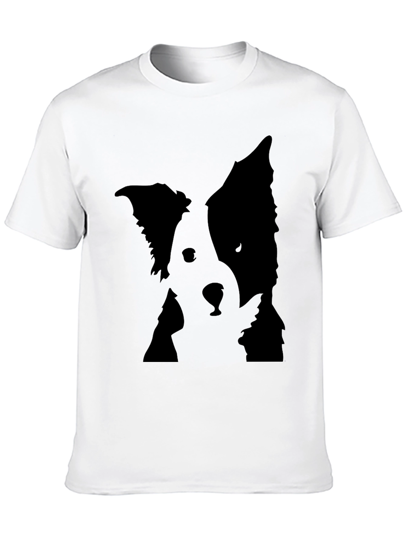Dog Silhouette T-Shirt - Black Graphic Tee