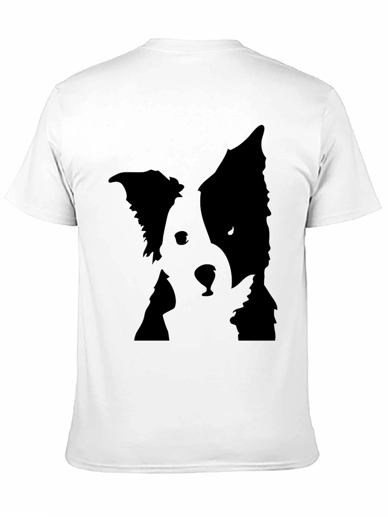 Dog Silhouette T-Shirt - Black Graphic Tee