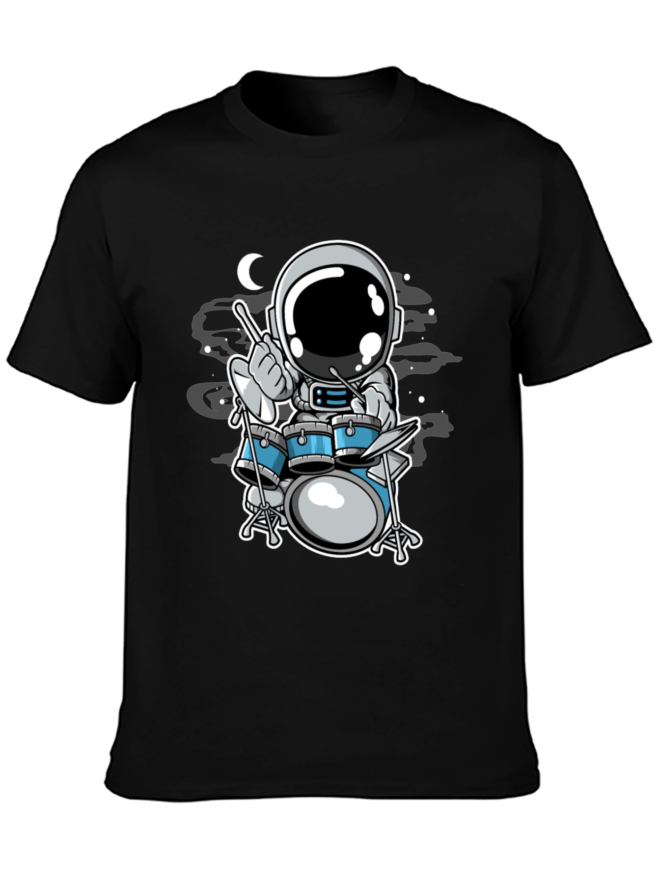 Astronaut Drummer T-Shirt - Space Music Tee