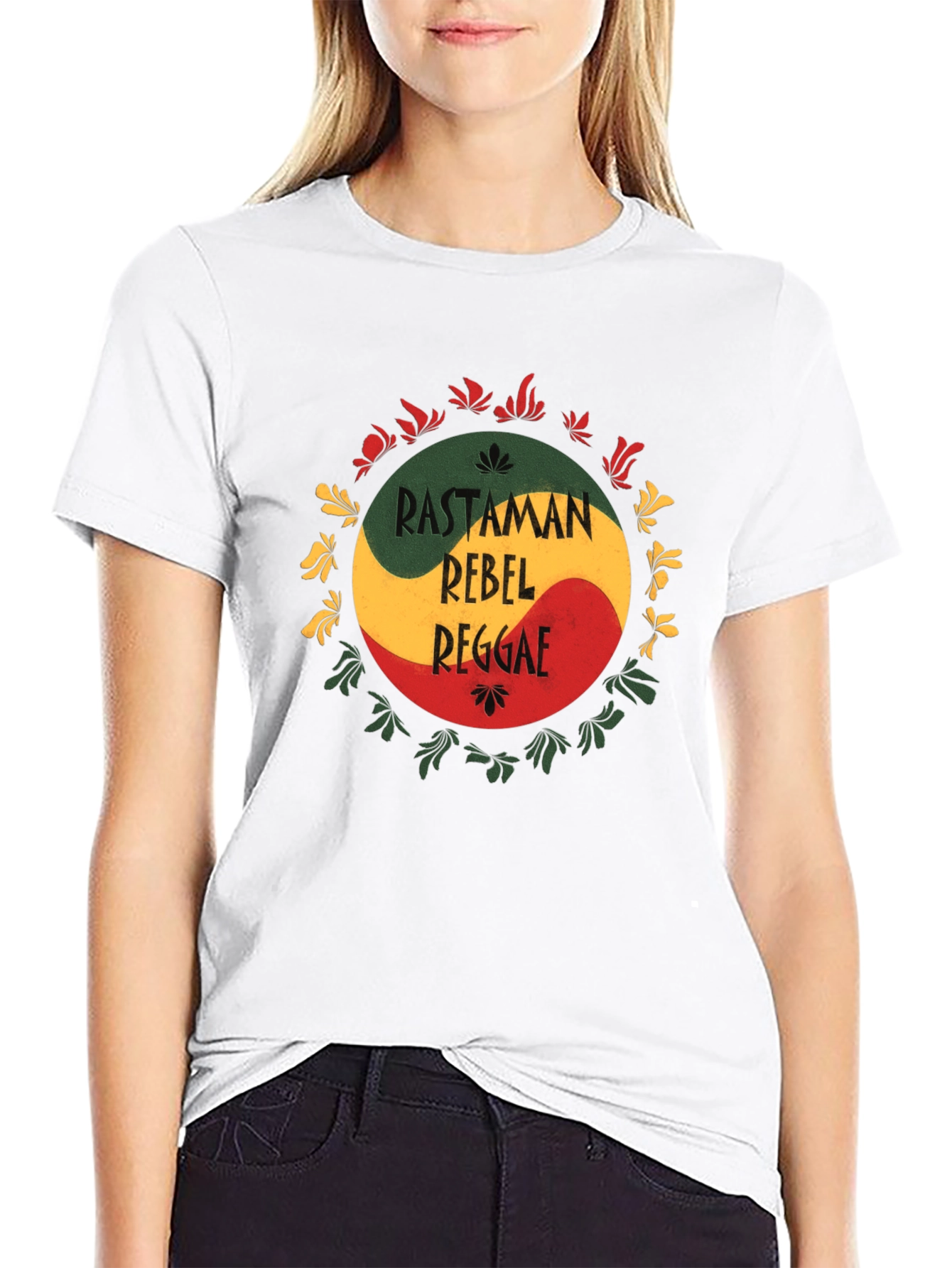 Rastaman Rebel Reggae T-Shirt - Black Cotton Tee