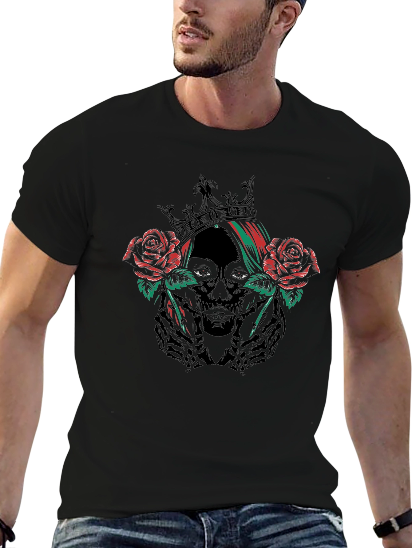 Grim Reaper Rose Crown T-Shirt