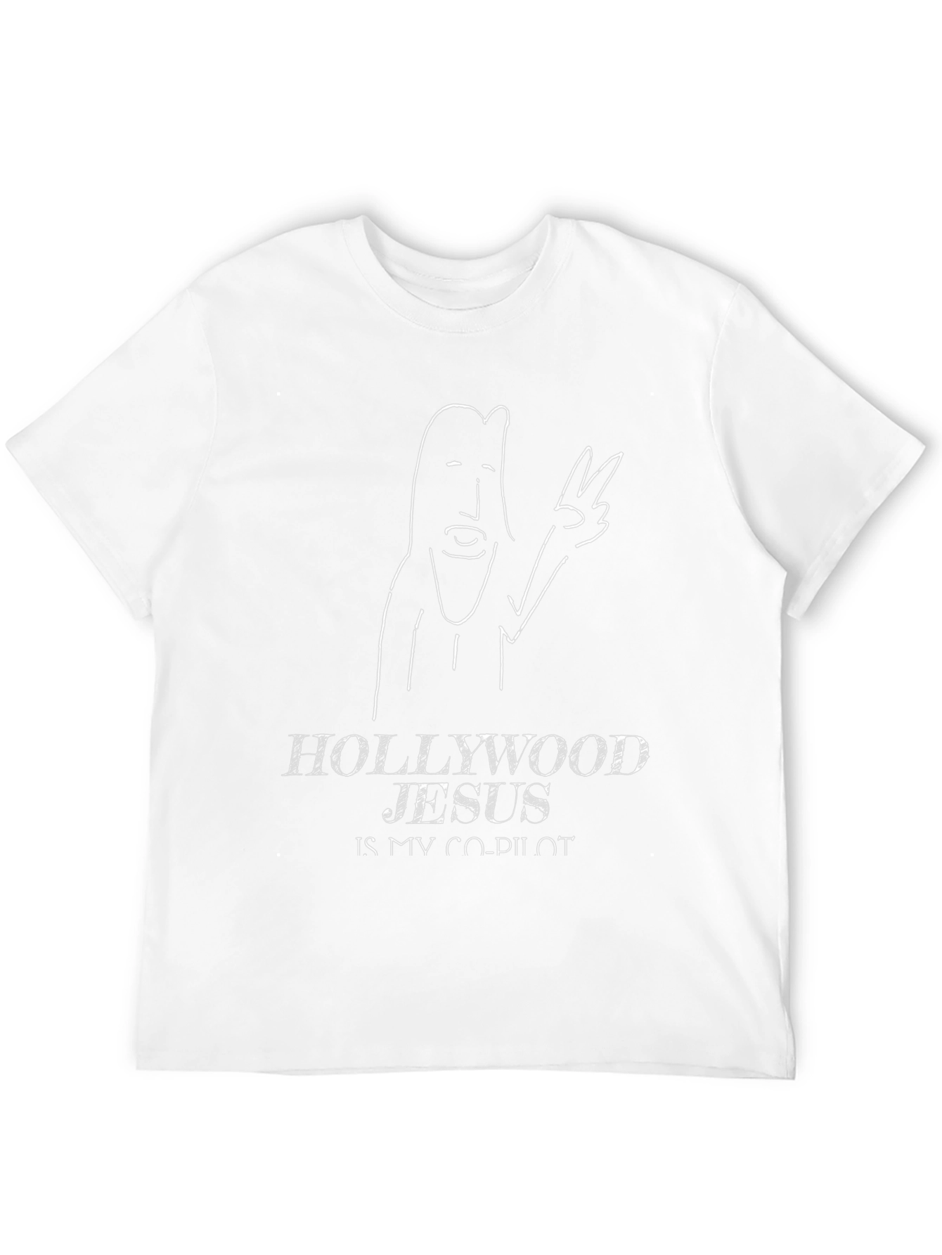 Hollywood Jesus T-Shirt - Co-Pilot Funny Graphic Tee