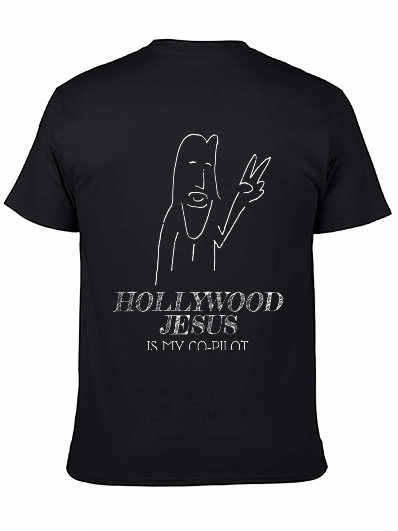 Hollywood Jesus T-Shirt - Co-Pilot Funny Graphic Tee