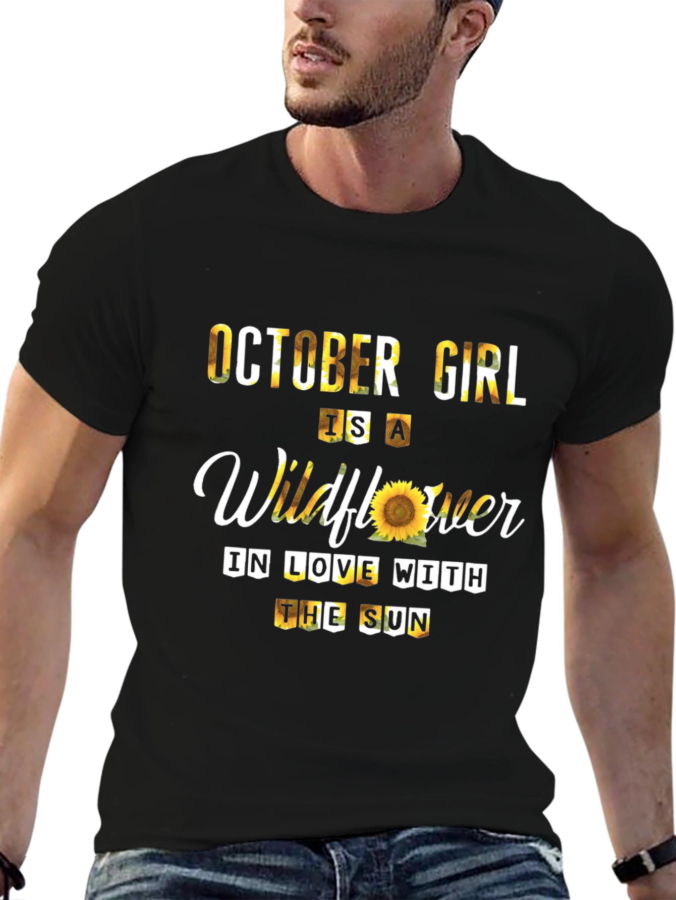 October Girl Wildflower Graphic Tee - Trendy Fall Fashion