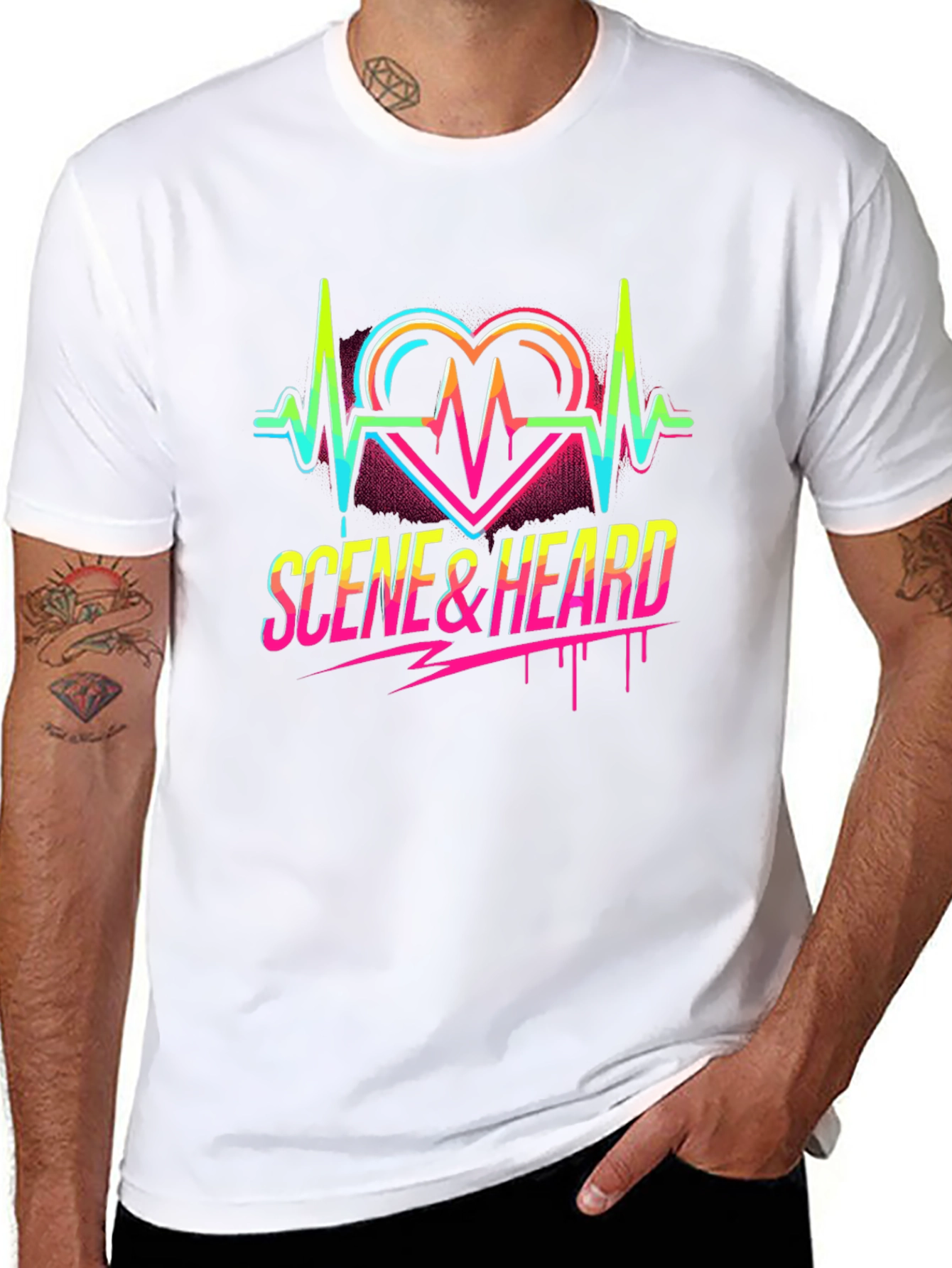 Scene & Heard Graphic Tee - Black Cotton