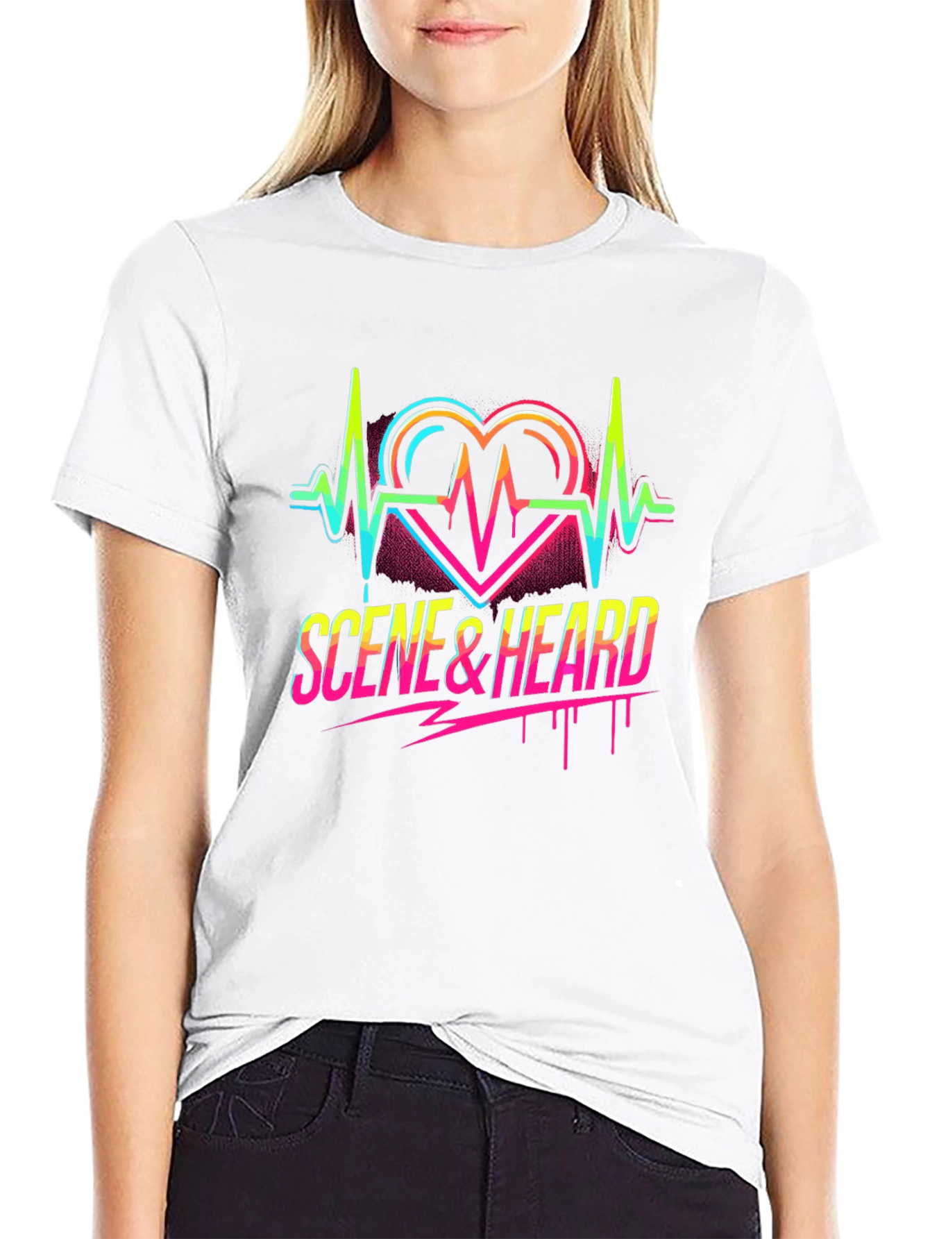 Scene & Heard Graphic Tee - Black Cotton
