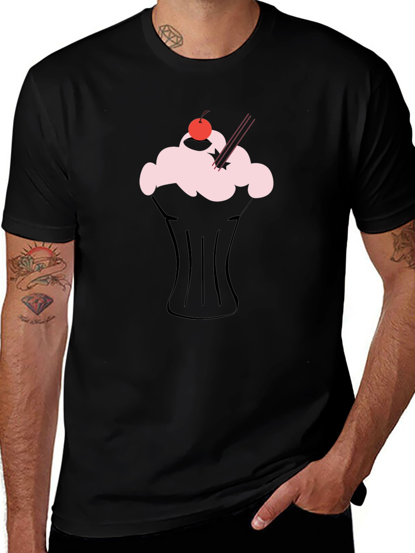 Retro Milkshake Graphic T-Shirt