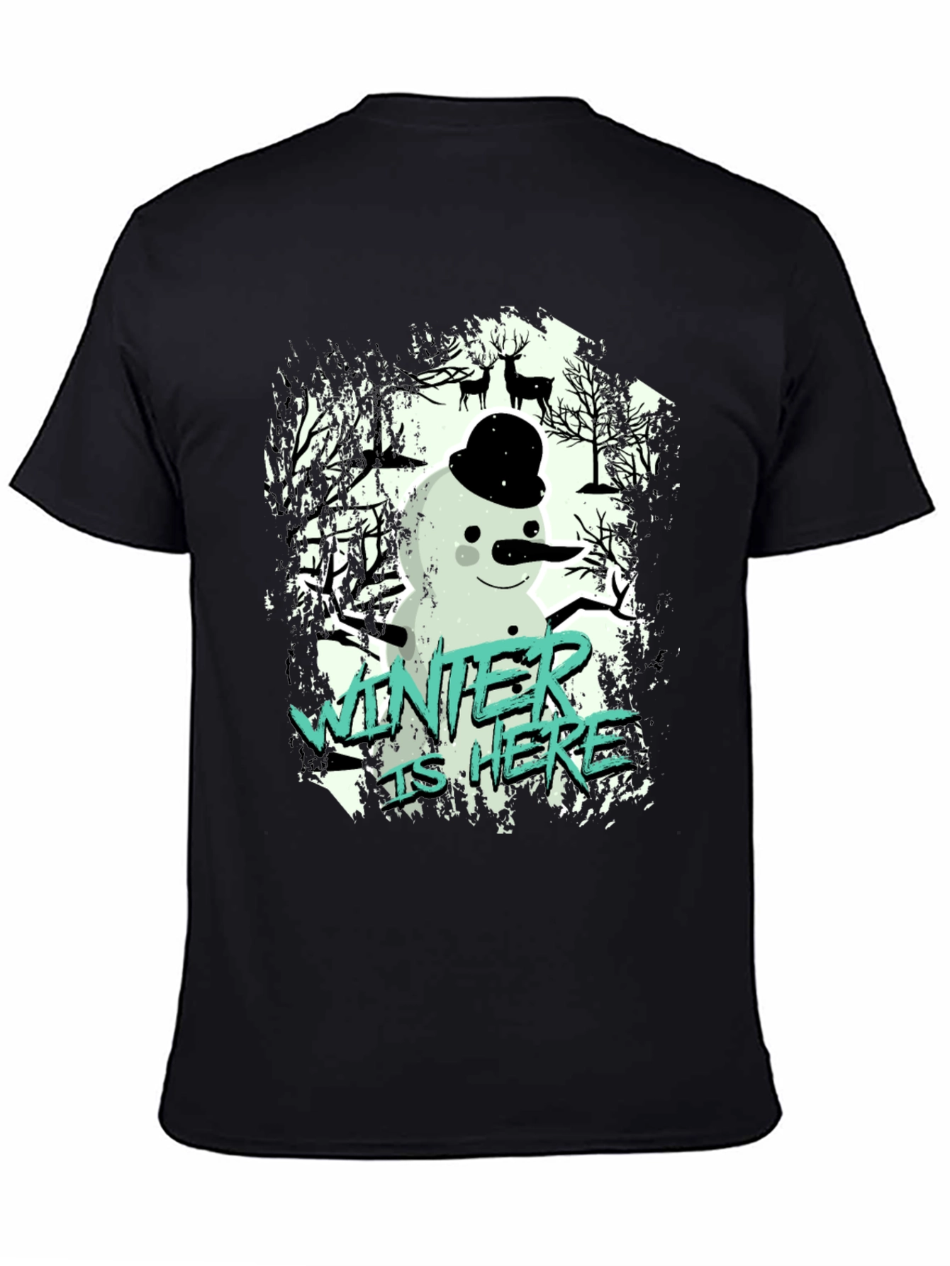 Winter is Here Snowman Graphic Tee