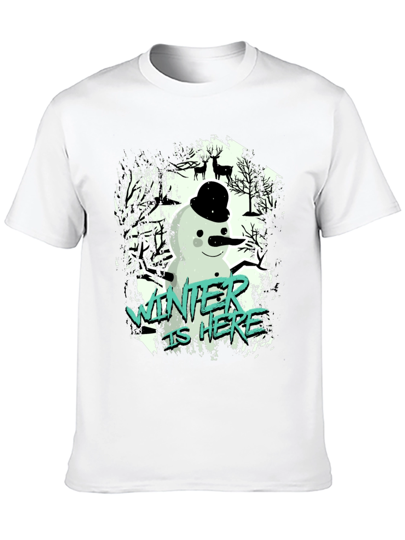 Winter is Here Snowman Graphic Tee