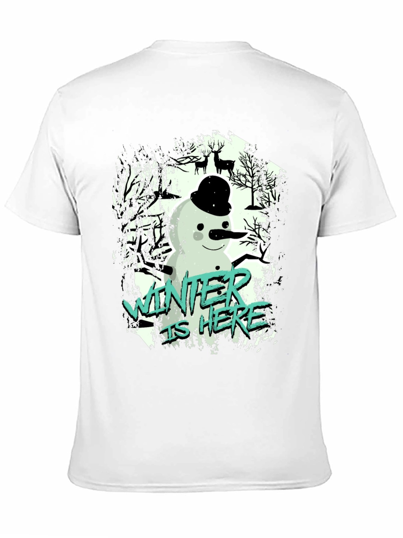 Winter is Here Snowman Graphic Tee