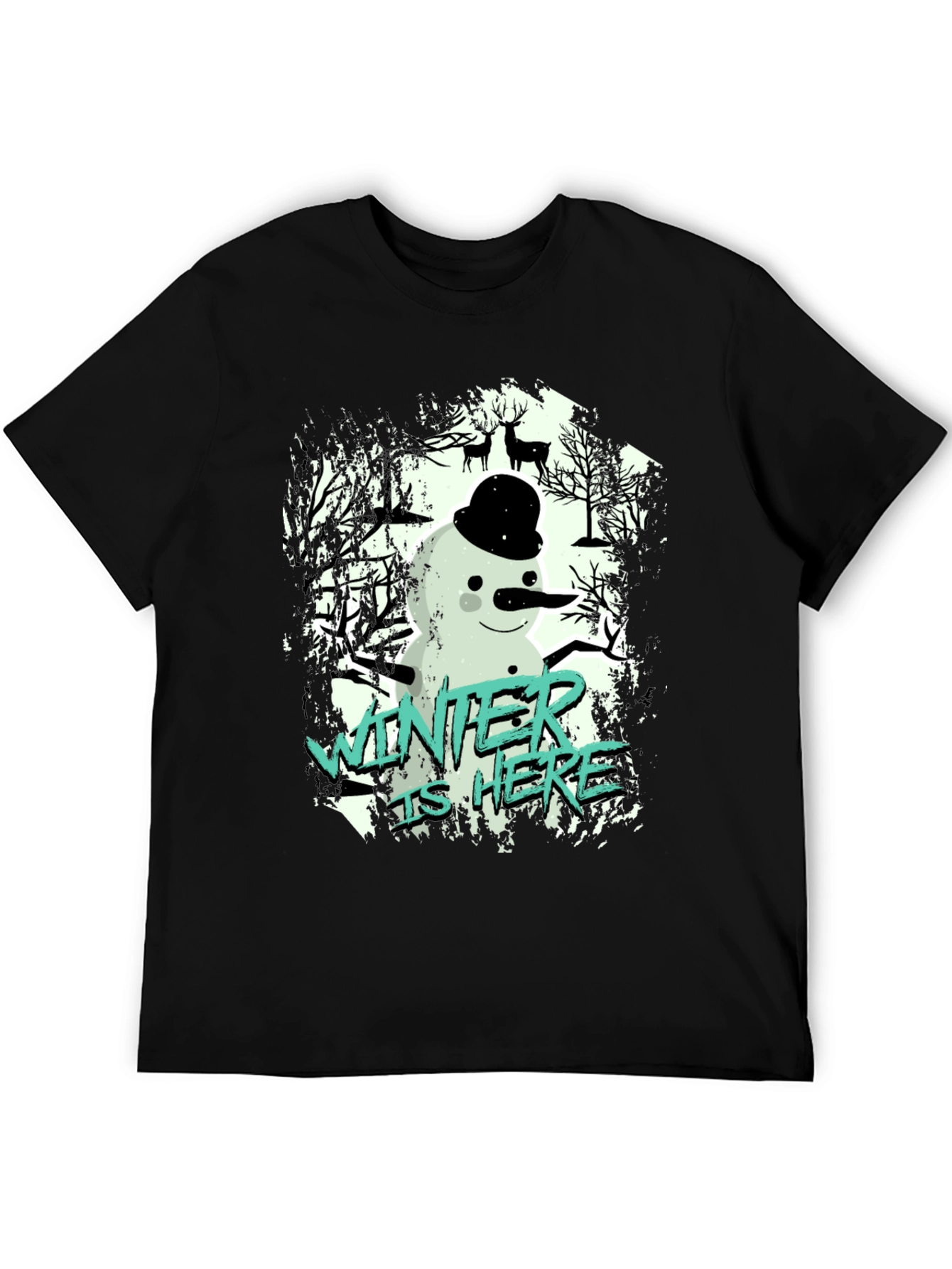 Winter is Here Snowman Graphic Tee