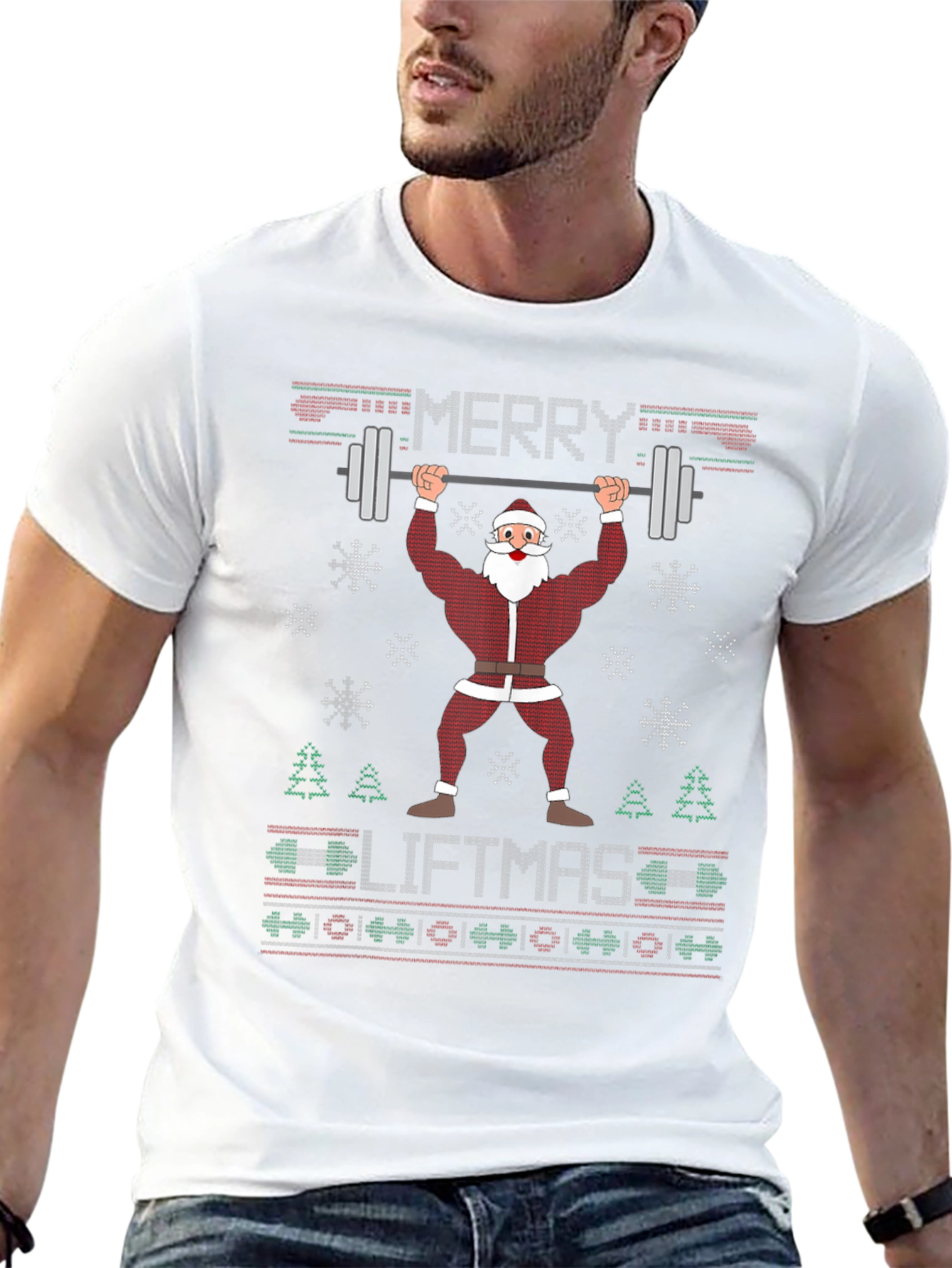 Merry Liftmas Santa Gym T-Shirt
