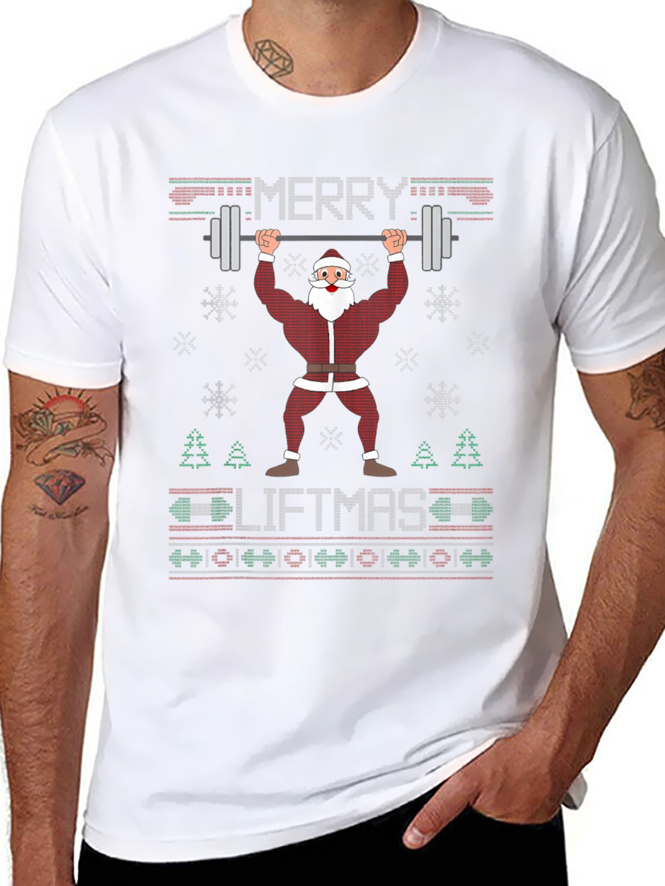 Merry Liftmas Santa Gym T-Shirt