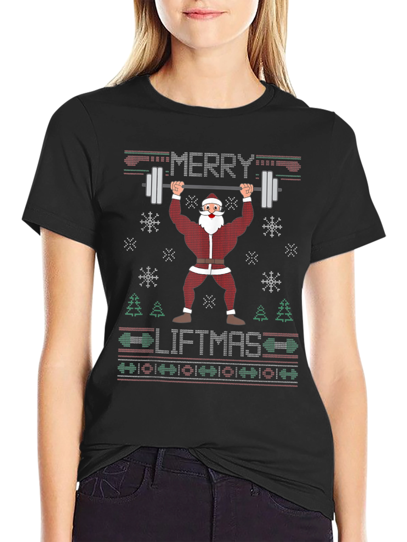 Merry Liftmas Santa Gym T-Shirt