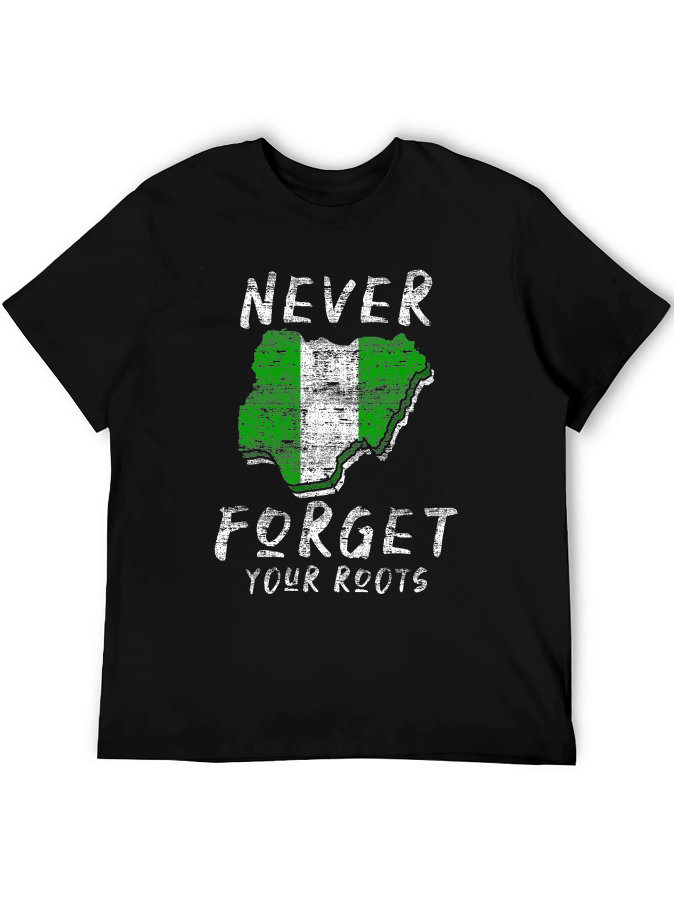 Nigeria Roots T-Shirt - Black Pride Tee