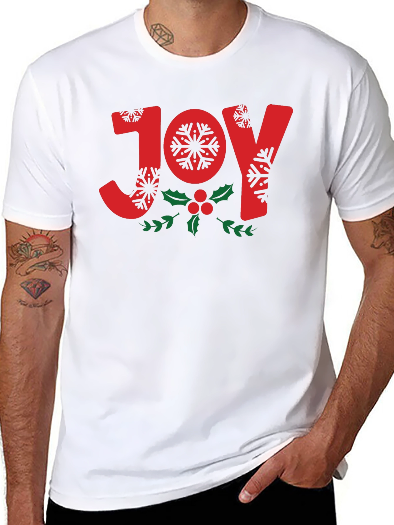 Joy Snowflake Holiday T-Shirt