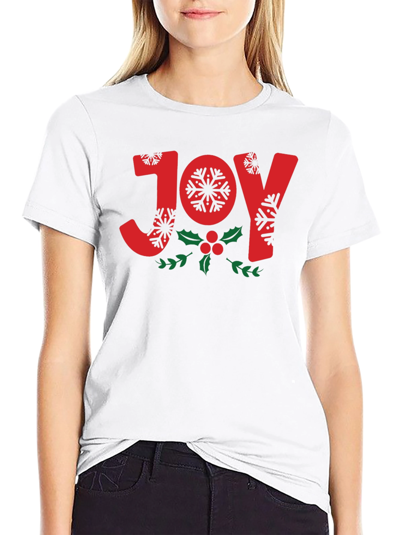Joy Snowflake Holiday T-Shirt