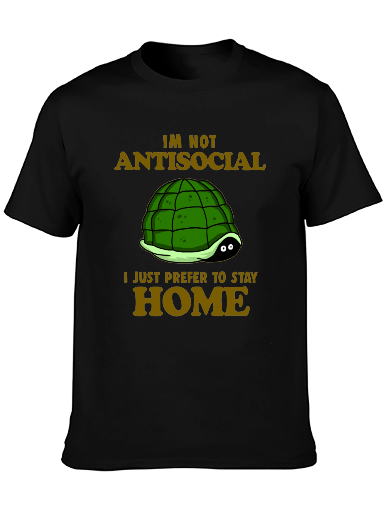 Introvert Turtle T-Shirt - Antisocial Stay Home Humor