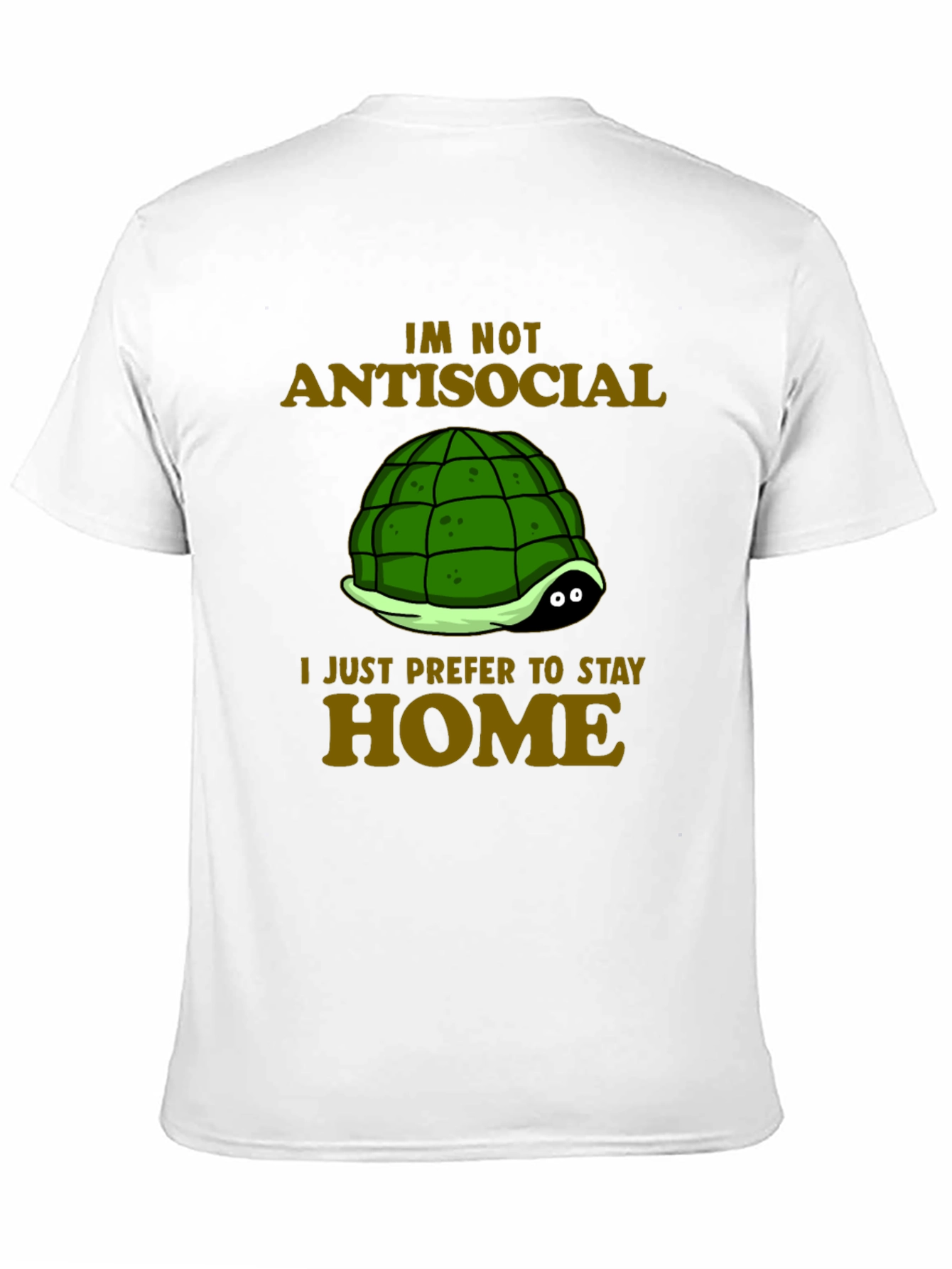 Introvert Turtle T-Shirt - Antisocial Stay Home Humor