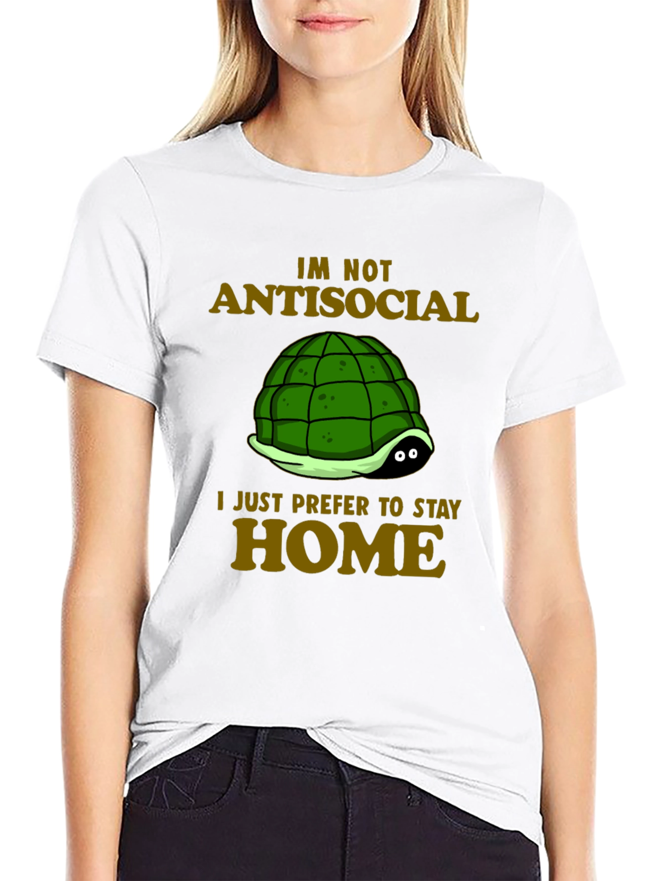 Introvert Turtle T-Shirt - Antisocial Stay Home Humor
