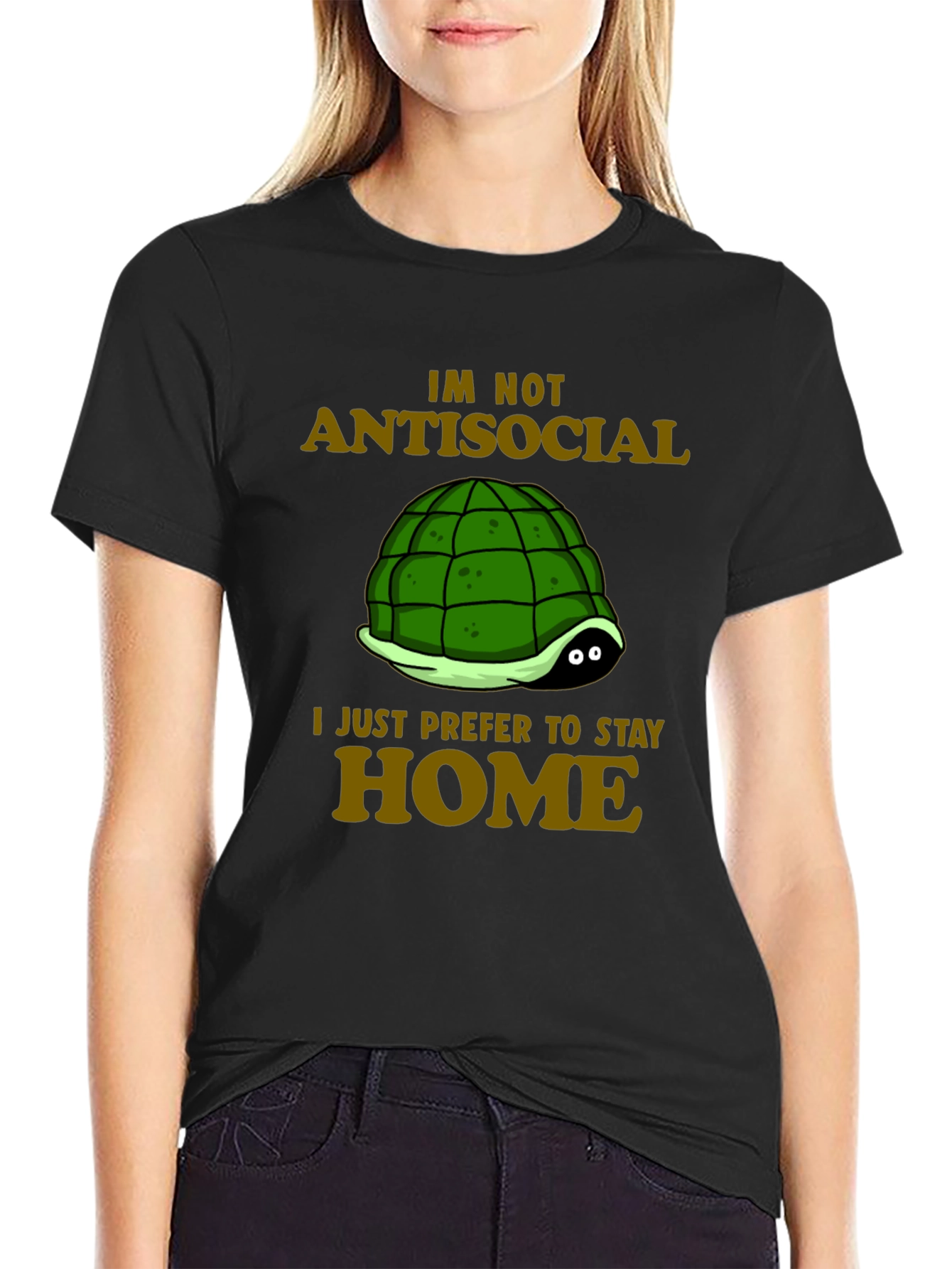 Introvert Turtle T-Shirt - Antisocial Stay Home Humor