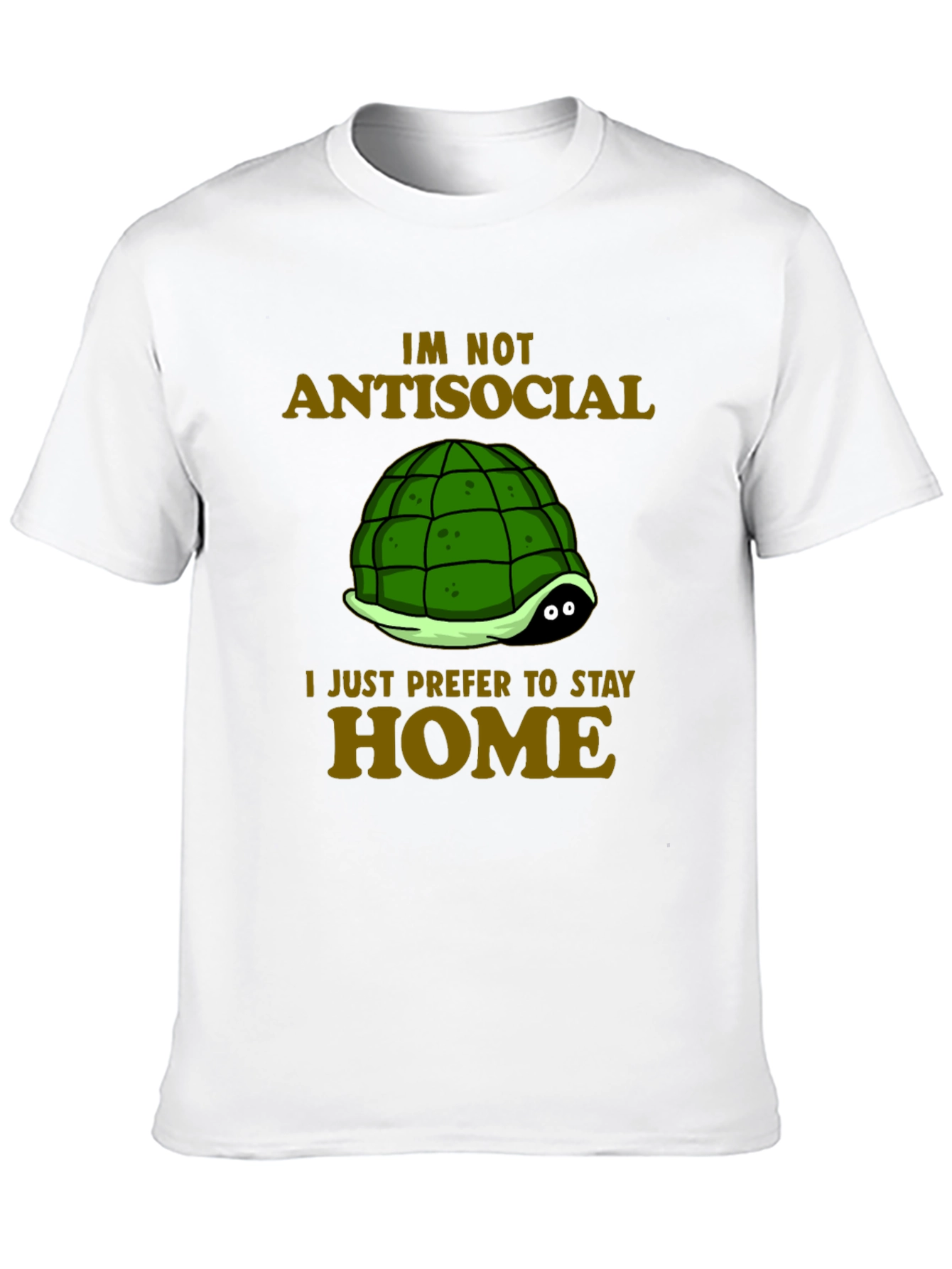 Introvert Turtle T-Shirt - Antisocial Stay Home Humor