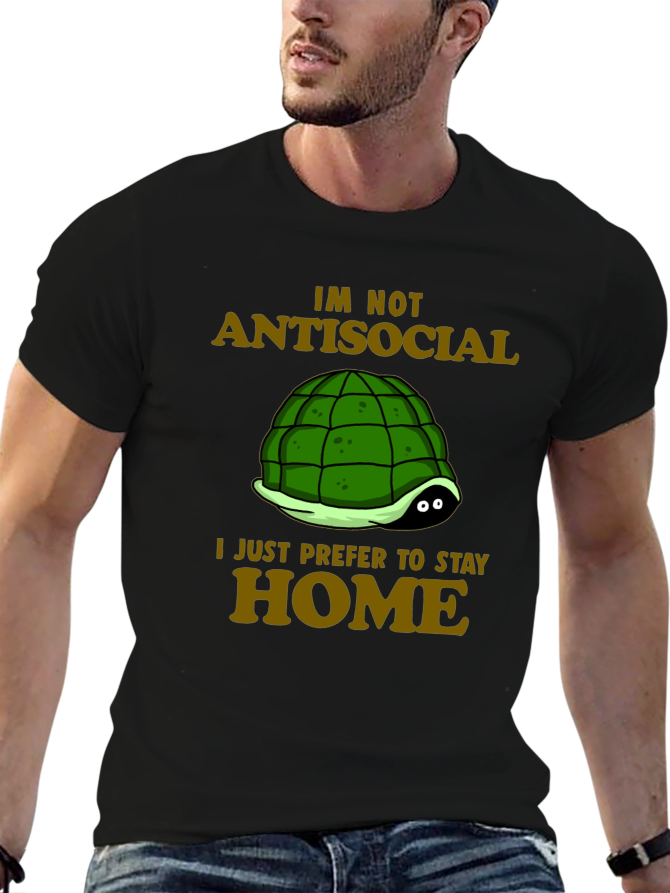 Introvert Turtle T-Shirt - Antisocial Stay Home Humor