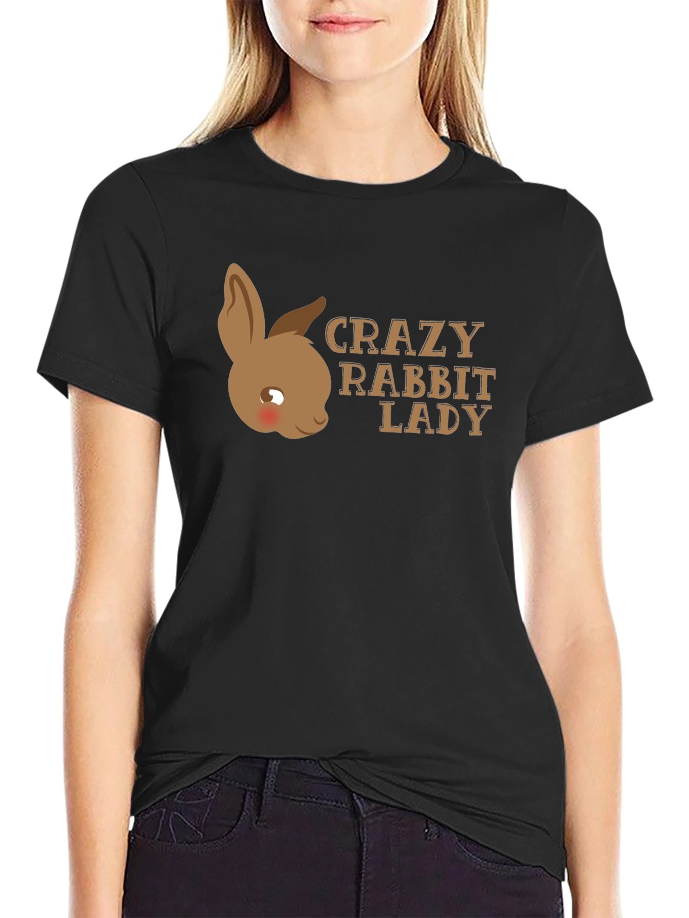 Crazy Rabbit Lady T-Shirt - Unisex
