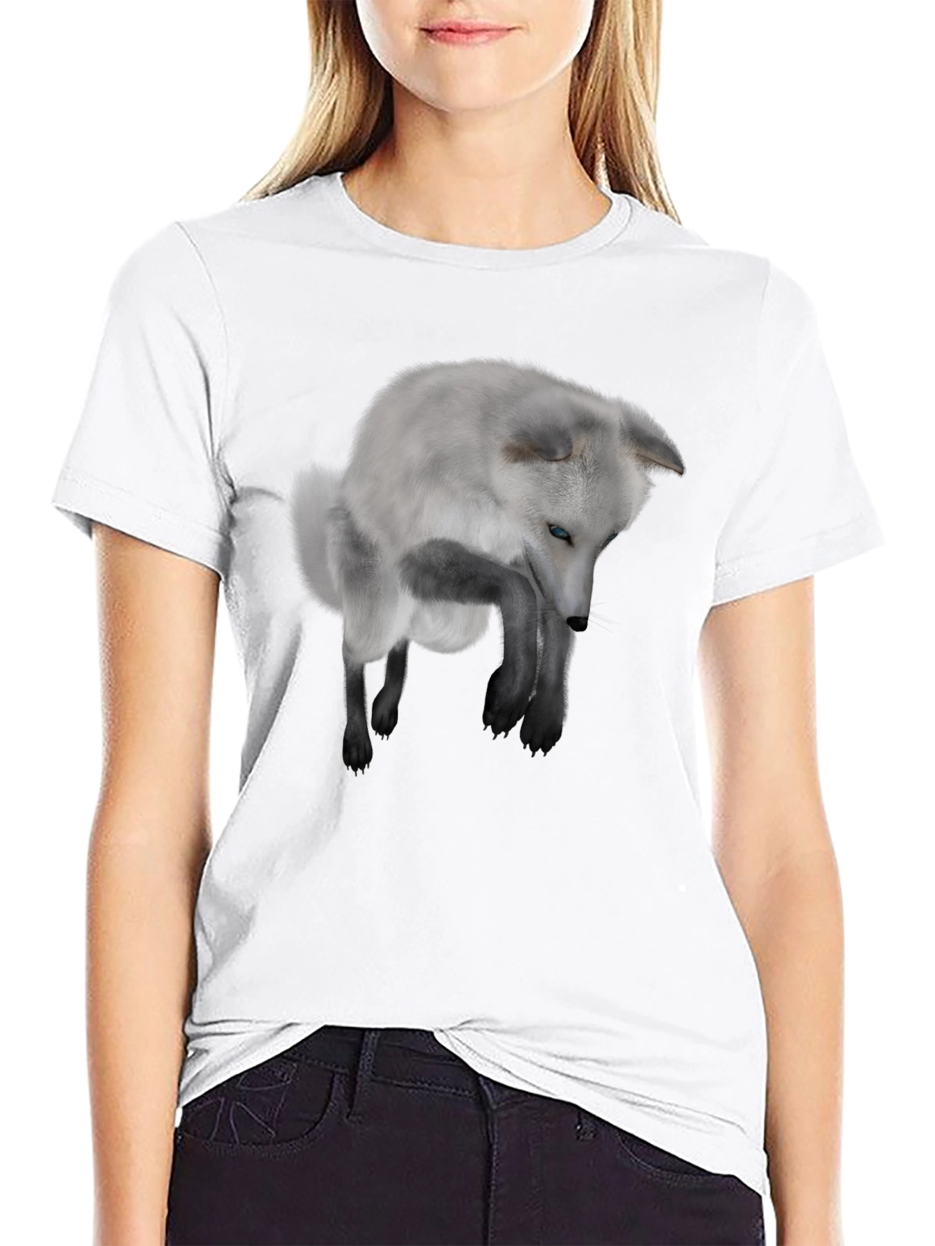 Arctic Fox Graphic Tee - Mens Black T-Shirt