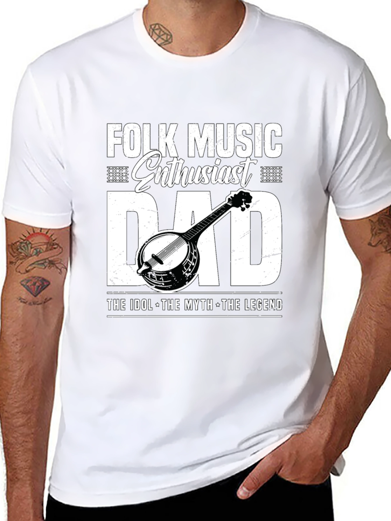 Folk Music Enthusiast Dad T-Shirt