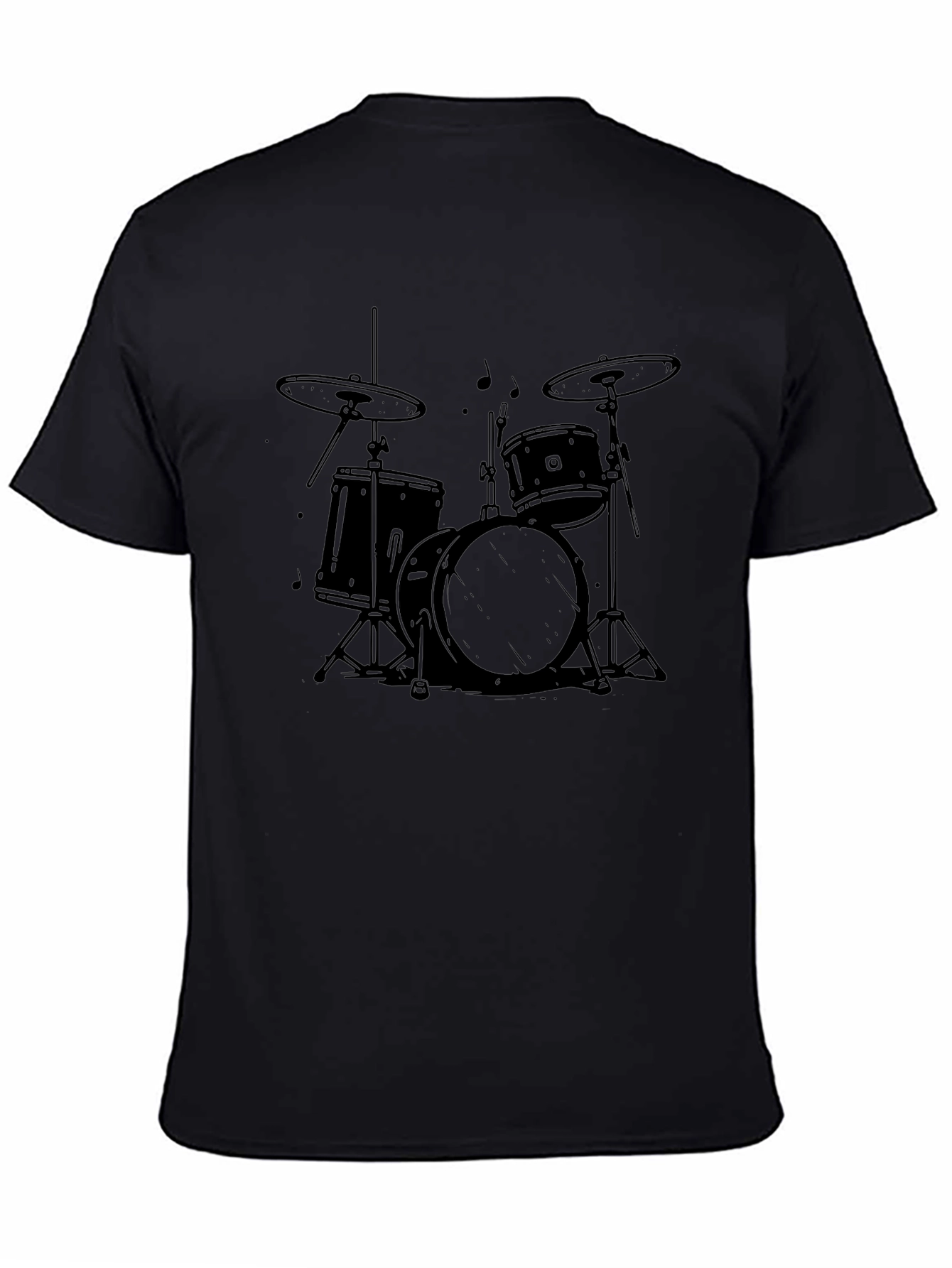Drum Kit Graphic Tee - Rock and Roll T-Shirt