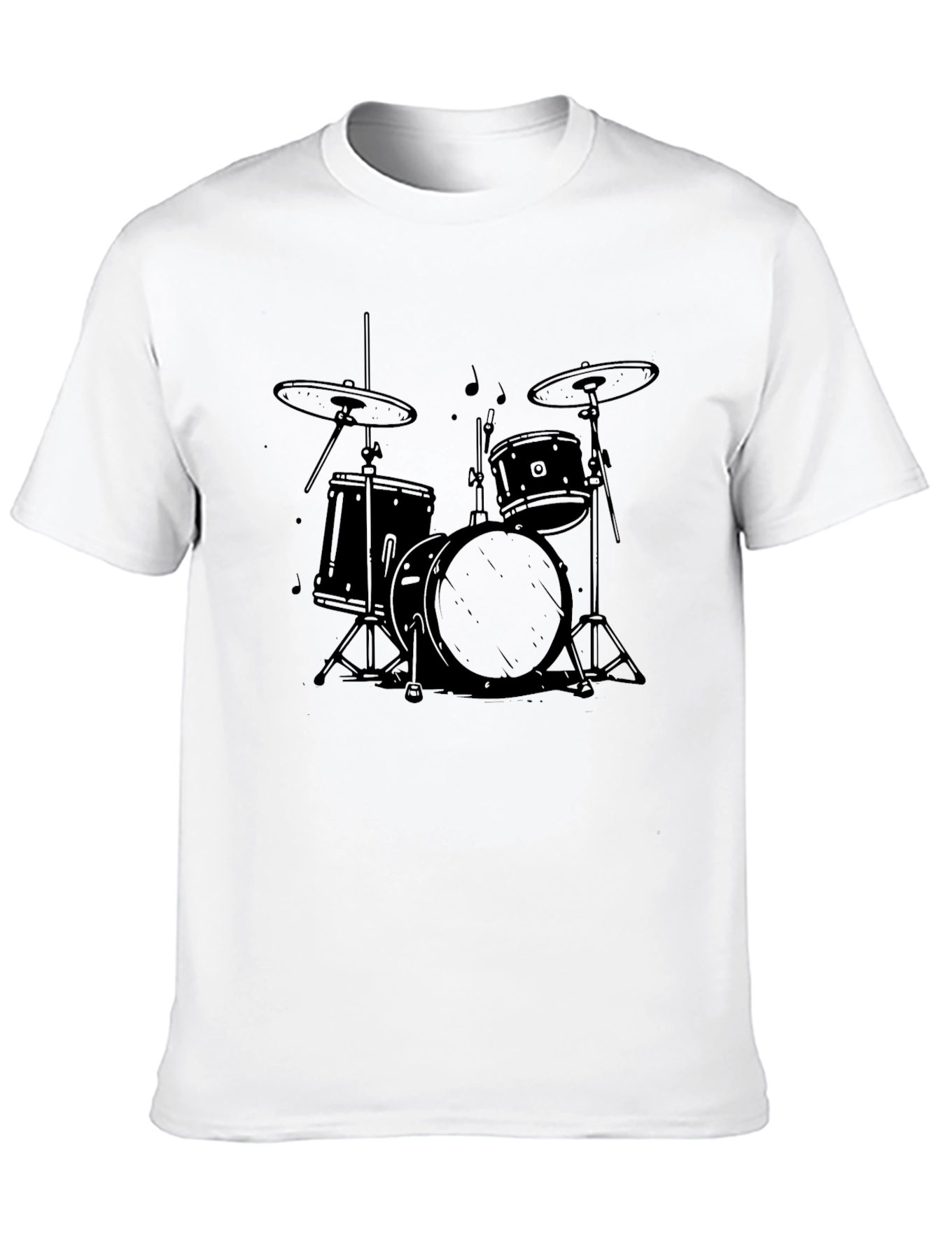 Drum Kit Graphic Tee - Rock and Roll T-Shirt