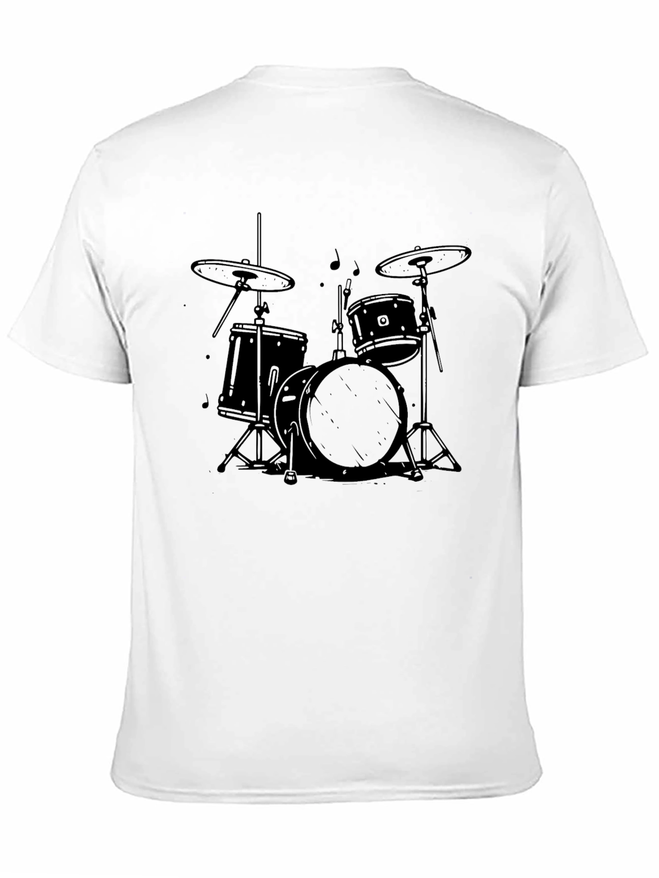 Drum Kit Graphic Tee - Rock and Roll T-Shirt